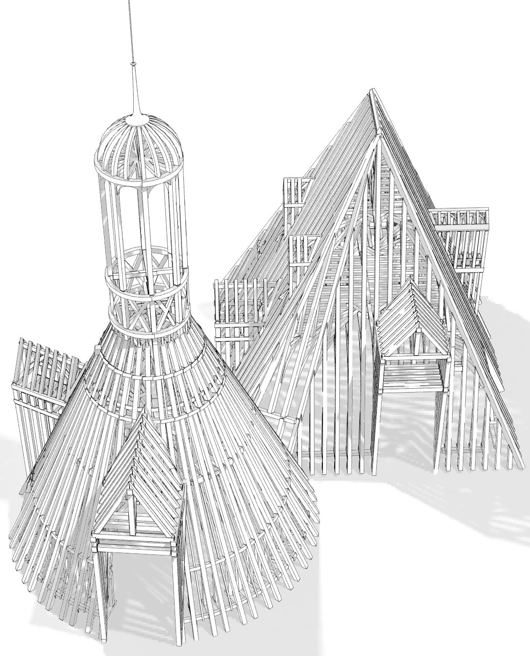 Chateau de Chambord, 3D survey and research 